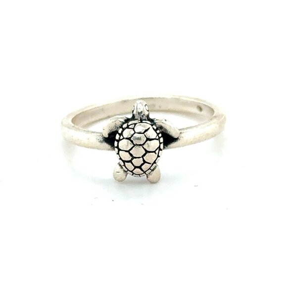 SOLD James Avery 925 Sea Turtle Ring - Picture 1 of 5